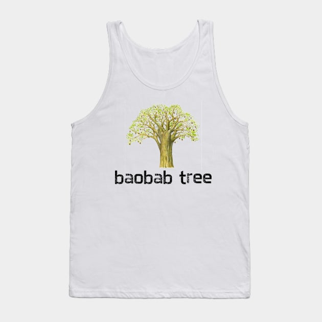 Baobab tree Tank Top by Dog and cat lover